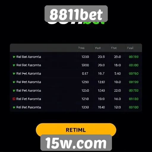 Histórico de pagamentos e retiradas no 8811bet