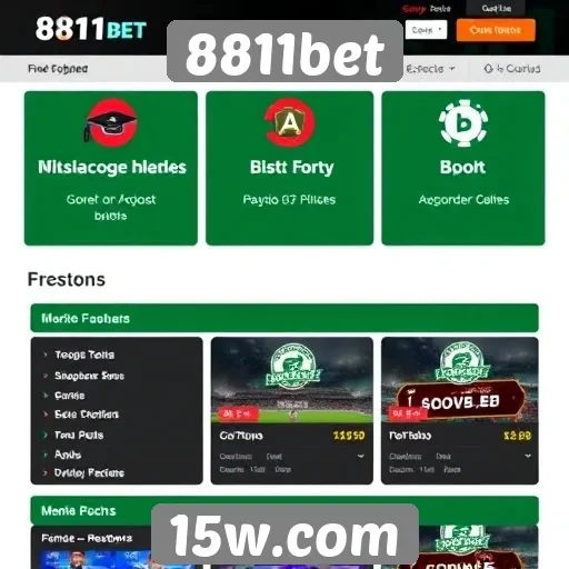 Avaliação das funcionalidades do site 8811bet