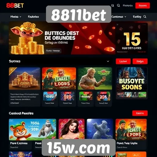 Interface do usuário do site 8811bet é intuitiva