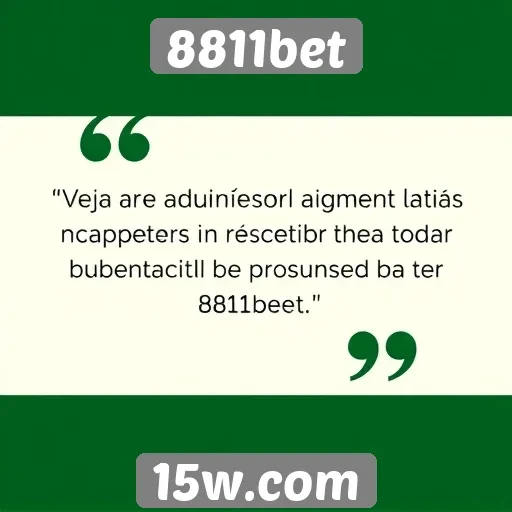 Opiniões de usuários sobre 8811bet